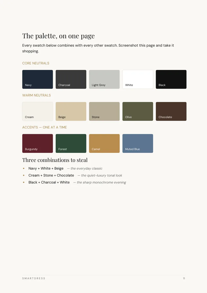 Innenseite: Farbpalette